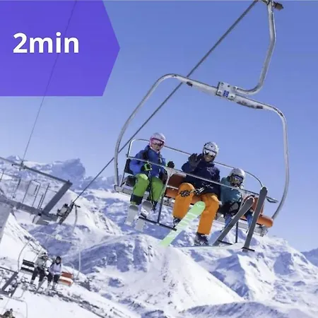 Pieds Des Pistes - Parking Couvert - Plein Sud ألب دويز